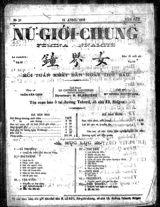 Trang đầu tiên của số báo Số 10