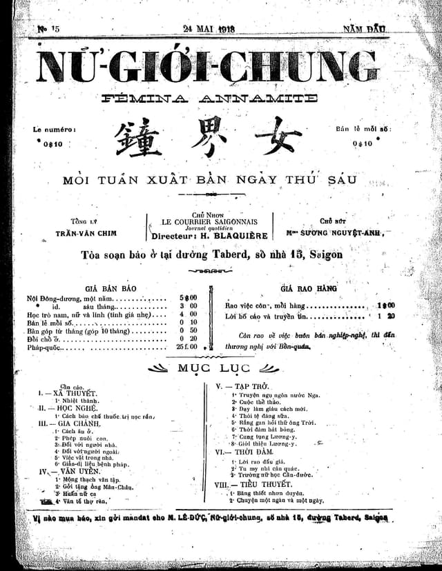 Trang đầu tiên của số báo Số 15