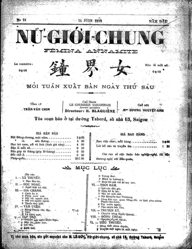 Trang đầu tiên của số báo Số 18