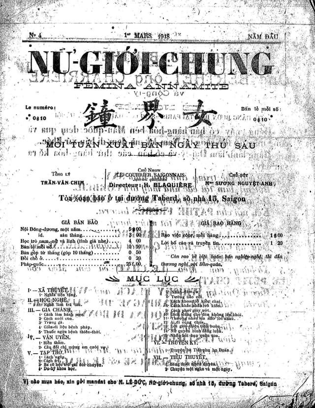 Trang đầu tiên của số báo Số 4